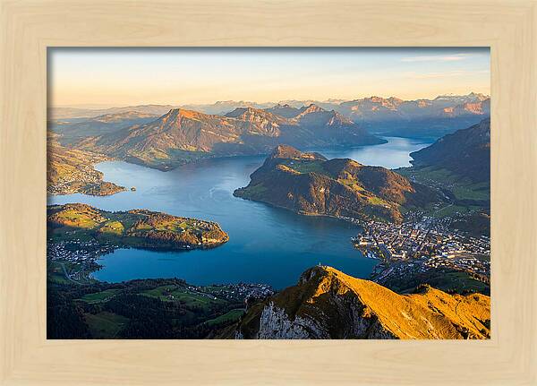 Lake Lucerne From Pilatus Summit