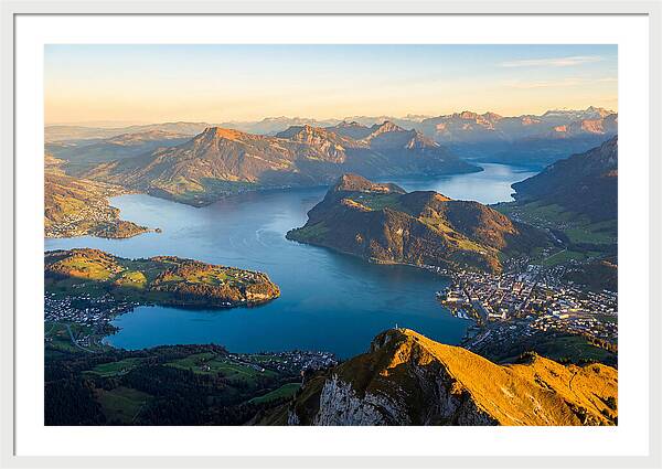 Lake Lucerne From Pilatus Summit