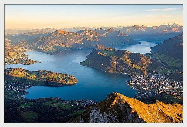 Lake Lucerne From Pilatus Summit