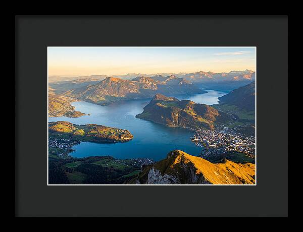 Lake Lucerne From Pilatus Summit
