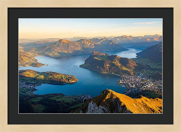 Lake Lucerne From Pilatus Summit