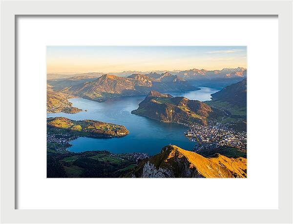 Lake Lucerne From Pilatus Summit
