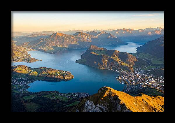 Lake Lucerne From Pilatus Summit