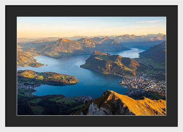 Lake Lucerne From Pilatus Summit
