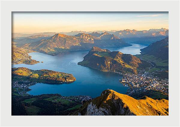 Lake Lucerne From Pilatus Summit