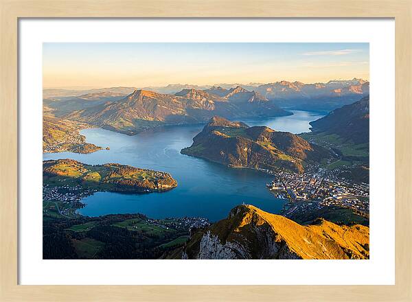 Lake Lucerne From Pilatus Summit