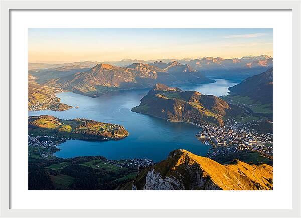 Lake Lucerne From Pilatus Summit