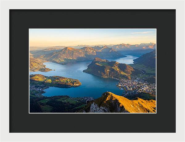 Lake Lucerne From Pilatus Summit