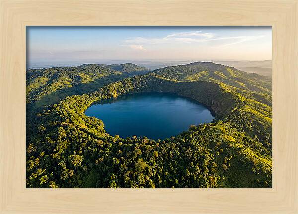 Lake Nyos Crater From Above