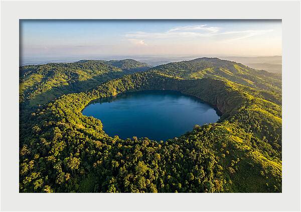 Lake Nyos Crater From Above