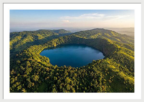 Lake Nyos Crater From Above