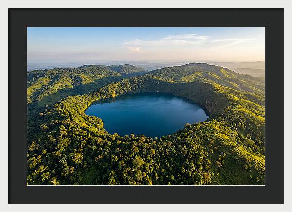 Lake Nyos Crater From Above