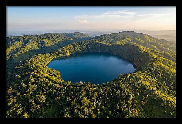 Lake Nyos Crater From Above