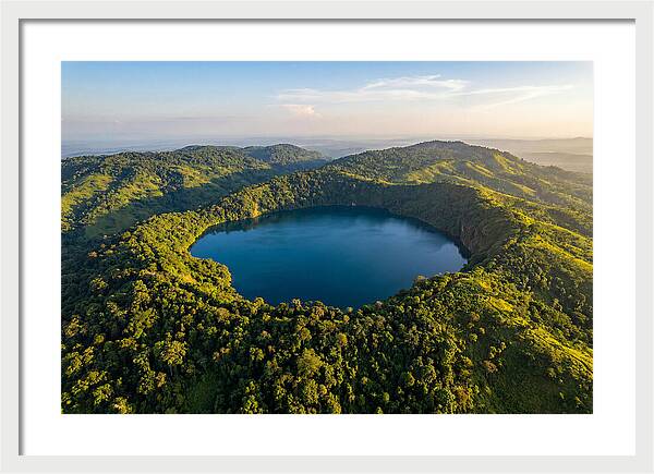 Lake Nyos Crater From Above