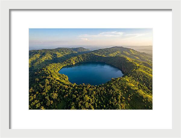 Lake Nyos Crater From Above