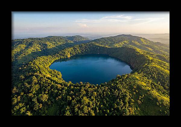 Lake Nyos Crater From Above