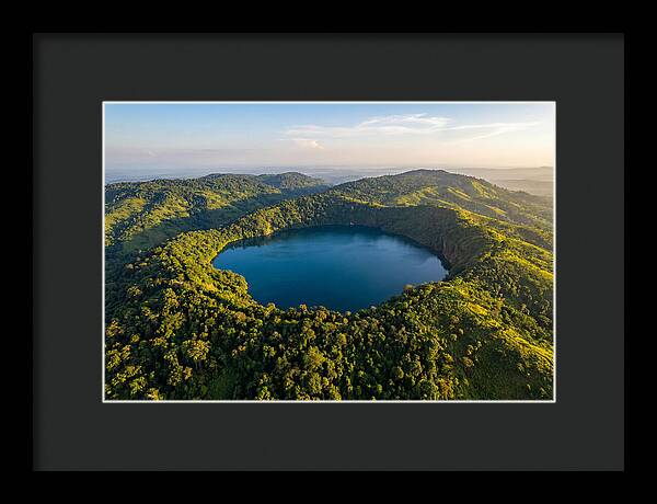 Lake Nyos Crater From Above