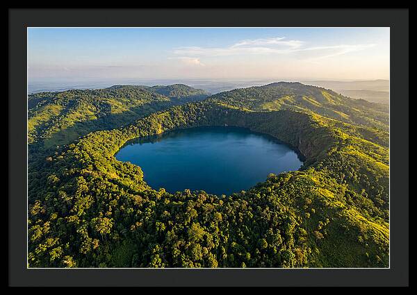 Lake Nyos Crater From Above