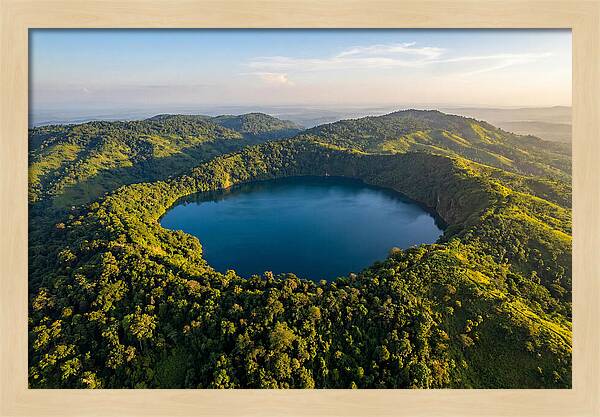Lake Nyos Crater From Above