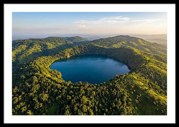 Lake Nyos Crater From Above