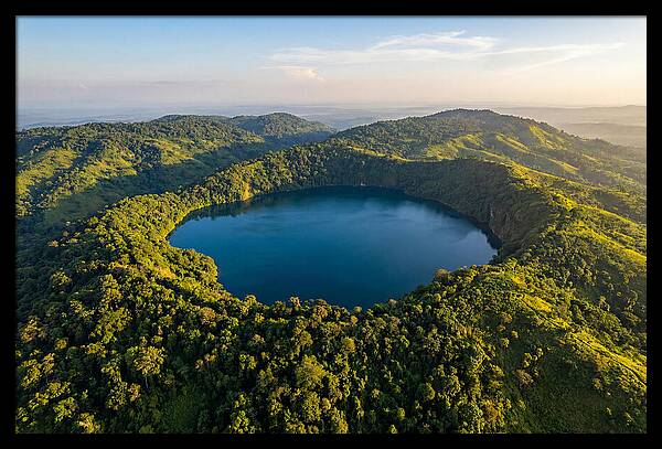 Lake Nyos Crater From Above