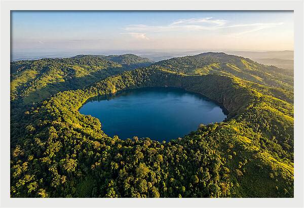 Lake Nyos Crater From Above