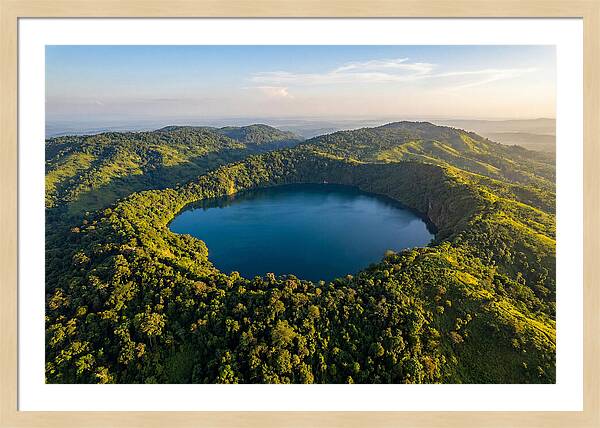 Lake Nyos Crater From Above