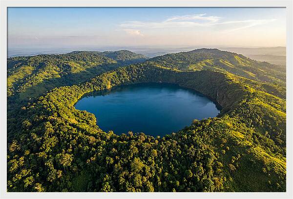 Lake Nyos Crater From Above