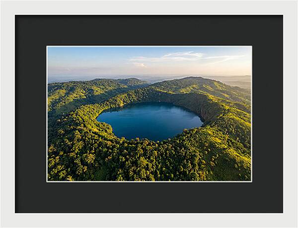 Lake Nyos Crater From Above