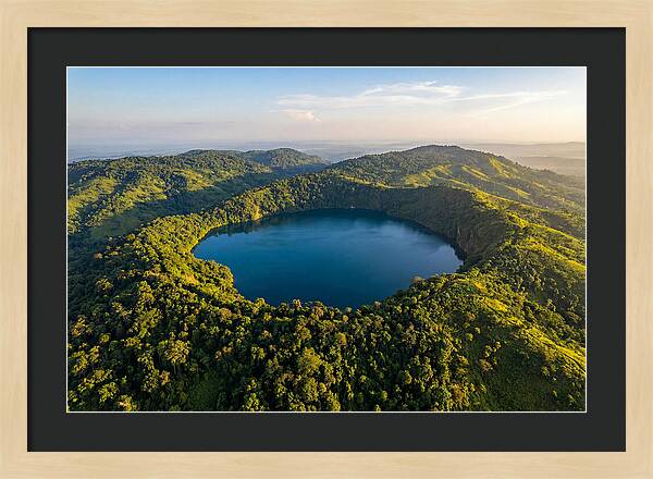 Lake Nyos Crater From Above