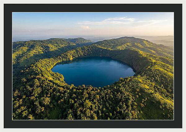 Lake Nyos Crater From Above