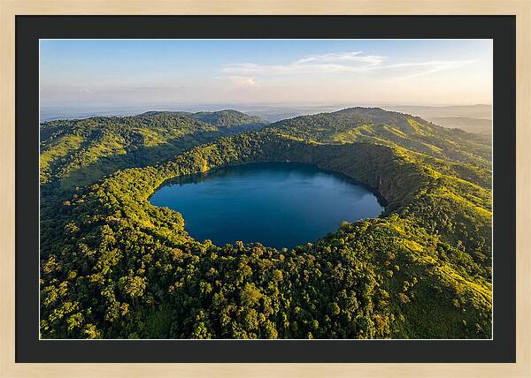 Lake Nyos Crater From Above