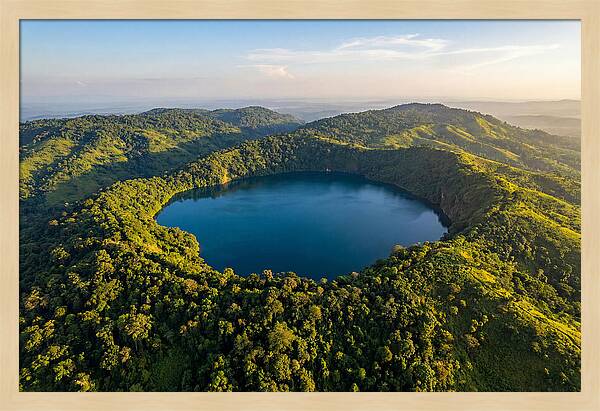 Lake Nyos Crater From Above