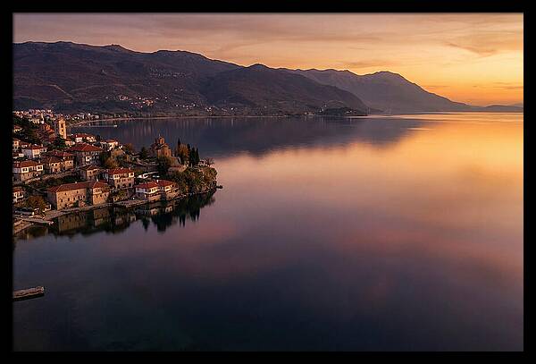 Lake Ohrid At Sunset