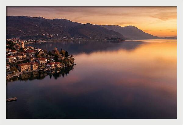 Lake Ohrid At Sunset