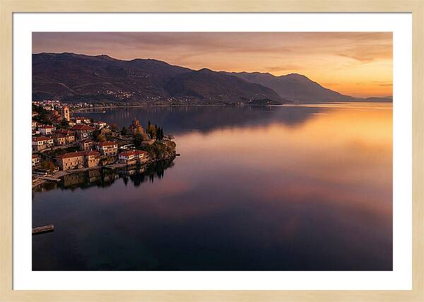 Lake Ohrid At Sunset