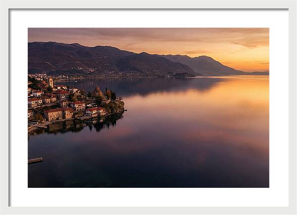 Lake Ohrid At Sunset