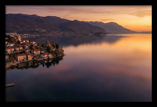 Lake Ohrid At Sunset