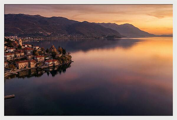 Lake Ohrid At Sunset