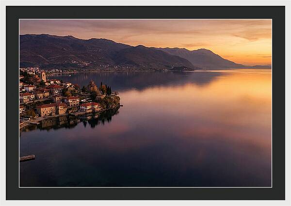 Lake Ohrid At Sunset