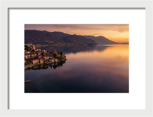 Lake Ohrid At Sunset