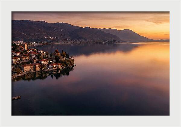 Lake Ohrid At Sunset