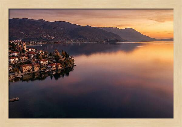 Lake Ohrid At Sunset