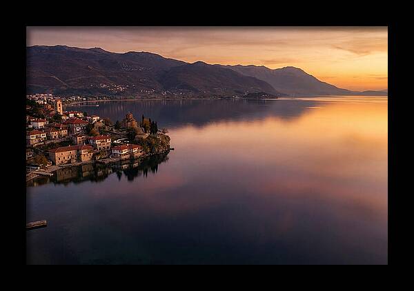 Lake Ohrid At Sunset