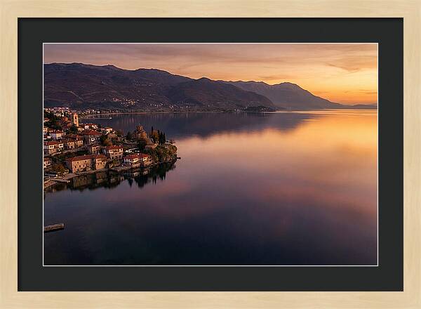 Lake Ohrid At Sunset