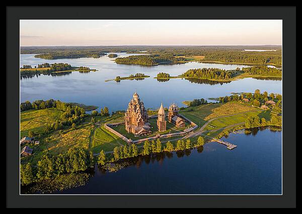 Lake Onega And Kizhi Island Aerial View