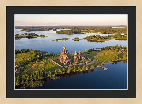 Lake Onega And Kizhi Island Aerial View