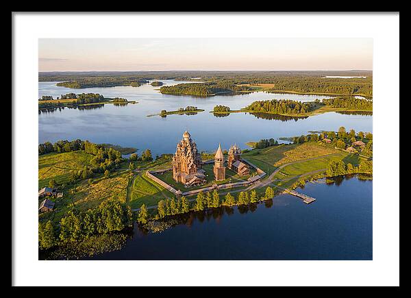 Lake Onega And Kizhi Island Aerial View