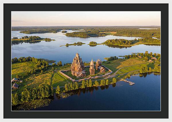 Lake Onega And Kizhi Island Aerial View
