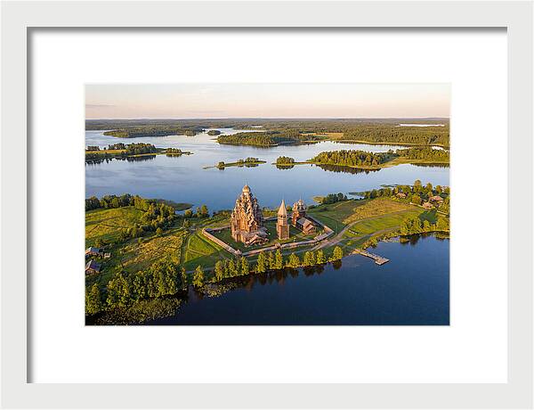 Lake Onega And Kizhi Island Aerial View